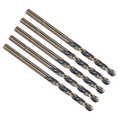 5 Pack Straight Shank Twist Drill Bits 3.2mm HSS 4341 w 3.2mm Shank