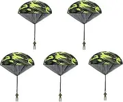 Yitaocity 5 Pack Army Green Parachute Men Tangle Free Outdoor Flying Parachute Men Toys Hand Throwing Watching Landing Toy No Battery Required