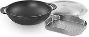 [weber] GBS Wok and Steamer for Gourmet Barbecue System - Asian Stir Fry & Soups