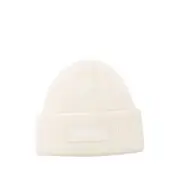 [Jacquemus] Jacquemus The Gros Grain Beanie Hat ONE SIZE WHITE