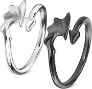 [COLLBATH] Set Matching Couples Jewelry Comfort-fit Open Adjustable for Couples Fashion Statement