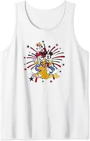 [Disney] Mickey Classic 4th Of July Fireworks Group Hug Tank Top