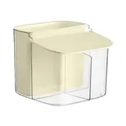 Wall Mounted Cosmetic Makeup Cotton Storage Box No Punching Compartment Breathable Storage Case White