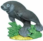 Mama & Baby Manatee Ceramic Bisque Ready To Paint