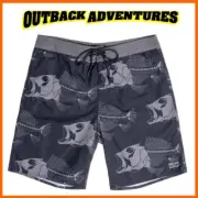 DISSOLVE SNAPPY BOARD SHORTS - CHARCOAL - SIZE 30
