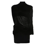 [Francesco Murano] Francesco Murano Draped High-neck Dress 44 IT BLACK