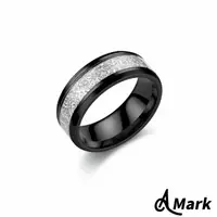 在飛比找momo購物網優惠-【A MARK】鈦鋼戒指/蠶絲霧淞紋個性型男鈦鋼戒指(3色任