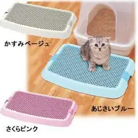 在飛比找樂天市場購物網優惠-日本IRIS 新款貓砂盆落砂踏墊 NO-550 藍/粉/駝 