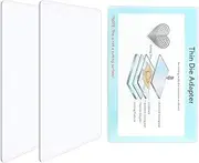 BAOFALI 3 Pcs/Set Standard Cutting Pads and Thin Die Adapter for Die Cutting Machine for Die Cutting Machine；Clear Polycarbonate Cutting Pads Die Cutting Plates DIY Scrapbooking Paper Crafting