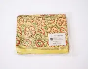 70s Indian block print Bedspread Deadstock Bohemian Dream blanket Cotton throw