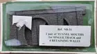 PRICHARD Ref. NB-31 TUNNEL MOUTHS for SINGLE TRACK and 4 RETAINING WALLS - NOS