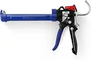 WORKPRO Caulking Gun, Adjustable Hand Caulk gun, Anti-dripping Regulating, Sealant Silicone Gun with Comfort Grip, 9:1 & 18:1 Thrust Ratio, Smooth Round Rod for 10oz Caulk tubes