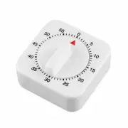 Wind Up Mechanical Kitchen Timer 60 Minutes Stopwatch Visual Countdown Timer