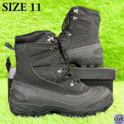 London Fog Breckenridge Waterproof Mens’s Winter Boots Black Size 11 CL0574M-B
