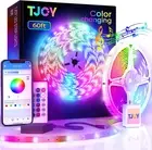 TJOY 60Ft Bluetooth LED Strip Lights, Music Sync LED Lights Strip,Rgb Color