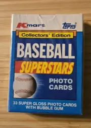 1990 Topps Kmart Baseball Superstars 33 Cards Factory sealed Box
