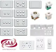 10A 240v Wall Light Switch Single Double Power Point Socket outlet GPO