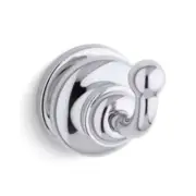 For ScrapandQuilt - 6 -Kohler Fairfax K-12156-G Single Robe Hook Polished Chrome