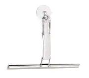 Better CRYSTAL CLEAR SHOWER SQUEEGEE HEAD 254mm, 25cm Rubber Blade, Suction Hook