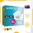 6 Pack BRITA Maxtra Pro All-in-1 Water Filter Jug Replacement Cartridges Refills