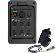 3 Band Guitar Preamp EQ Equalizer for Acoustic Guitars Equalizer One Board of Preamp Pickup Tuner Guitar Tool