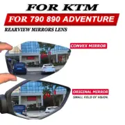 For KTM 790 890 Adventure Motorcycle Convex Mirror Rearview Mirrors Lens