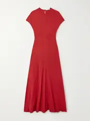 [Faithfull] Faithfull - Colmar Organic Cotton-jersey Maxi Dress - Red - small small Red