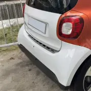 Rear Bumper Sill Cover Protector Guard for Smart ForTwo 2016-2017 Steel Dark 1Pc