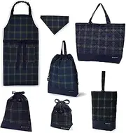 COLORFUL CANDY STYLE NT606000 Kindergarten Entrance School Entrance 6-Piece Set, Lesson Bag, Quilting, Gusset, Shoe Case, Drawstring Bag, Gymnastics Clothing Bag, Lunch Bag, Cup Bag, Small