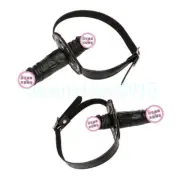 Strap Two Head Mouth Gag Plug Restraint Oral Gift Couples Flirt Roleplay