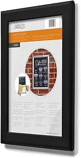 [Deflecto] A3 Snap Frame - Elegant Black Aluminium Clip Frame for Wall Display - Certificate and Poster Holder with Convenient Front Opening Clips - Stylish Photo Hanger for Home and Office