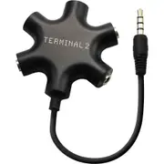 Terminal 2 Headphone Audio 3.5mm 5 Way Splitter