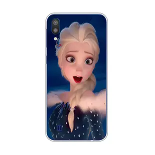 SAMSUNG 1x-frozen Elsa 適用於三星 Galaxy m10 手機殼 TPU 軟矽膠保護殼手機殼