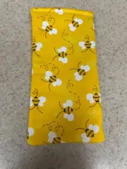 Sunglass / Eyeglass Soft Fabric Case - Spring Bumble Bees - Super Cute!