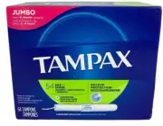Tampax Tampons - Super Absorbency Jumbo 54 Pack Over 4Month Supply