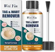 Skin Tag Removal Kit, At-Home Skin Tag Remover, Wart Liquid with Salicylic Acid, Fast Acting Wart Freeze Off, for Warts/Plantar Wart/Common Wart/Flat Wart/Corn/Callus