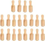 20PCS Wooden Scoop Set Sugar Salt Scoops Spoons for Spice Home Kitchen Tools