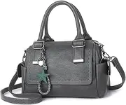 [NICOLE & DORIS] Women Top Handle Bag Vintage Handbags Ladies Cross Body Shoulder Bags Multiple Pockets Messenger Satchel Purse Bag Small Diagonal Bag PU Leather