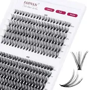 Lash Clusters Individual Lashes 240pcs 30D+40D Mixed Cluster Lashes C Curl Diy Lash Extensions Cluster Eyelash Extensions Soft Lash Cluster Self Application at Home (30+40-C-9-16mix) DHRR1