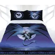Anne Stokes - Moonstone - Queen Bed Quilt Doona Duvet Cover Set