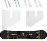 Longboard Wall Mount,Acrylic Transparent Skateboard Shelf - Skateboard Hanger, Snowboard Rack for Longboard Penny Board Snowboard and Skateboard Fulenyi