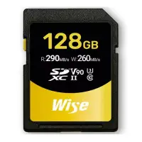 在飛比找博客來優惠-Wise 128GB SDXC UHS-II V90 記憶卡