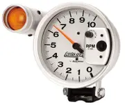 Auto Meter Auto gage Shift-Lite Tachometer 5" Pedestal Mount Silver 0-10,000 rpm