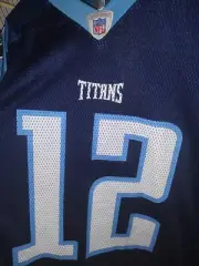 Vintage Reebok On Field Tennessee Titans #12 Gage Blue Large Jersey New With Tag