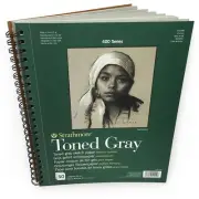 400 Series Sketch Pad, Toned Gray, 9x12 inch, 50 Sheets - Artist Sketchbook f...