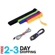 Versatile 60 Pcs Reusable Cable Straps - Tangle-Free with Multiple Size Choices