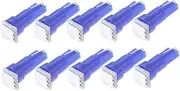 T5 Led Light Bulbs 10pcs Blue Car Wedge Dashboard Lights Plug and Play 12v Dc