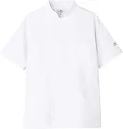 Arbe(アルベ) Albe KC8717 Unisex Air-Conditioned Clothing, Short Sleeve Cock Coat, Front Zipper Opening, Left Chest Pocket, Pen Pocket on Left Sleeve, Battery Pocket, Underarm Mesh, Double Hem, C-1 White, 4L