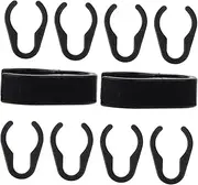 minkissy 10pcs Mic Cable Clips Durable Cord Organizers for Microphone Stands Easy Snap Design for Home and Studio Use Sturdy and Cable Management