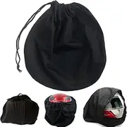 Universal Helmet Bag Helmet Bag, Helmet Protection Helmet Bag, Helmet Backpack, Black Universal Bag, Bicycle Helmet Bag, Breathable Fleece with Drawstring Bag for Motorcycle Helmet, Sports, Gym,
